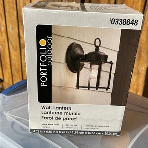 Matte Black Wall Lantern